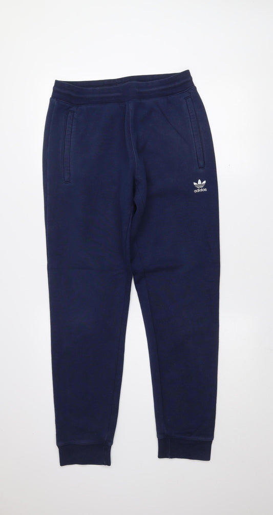 Adidas Men's Blue Jogger Sweatpants Tapered Fit Size M