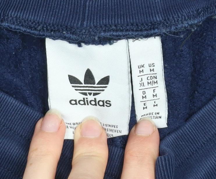 Adidas Men's Blue Jogger Sweatpants Tapered Fit Size M