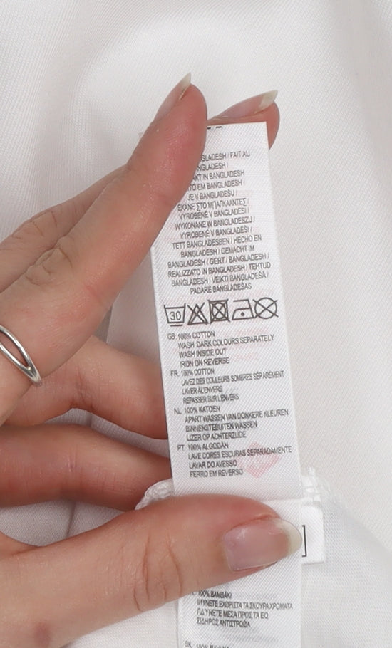 Lee Cooper Men's White XL Sleeveless Cotton Vest Top