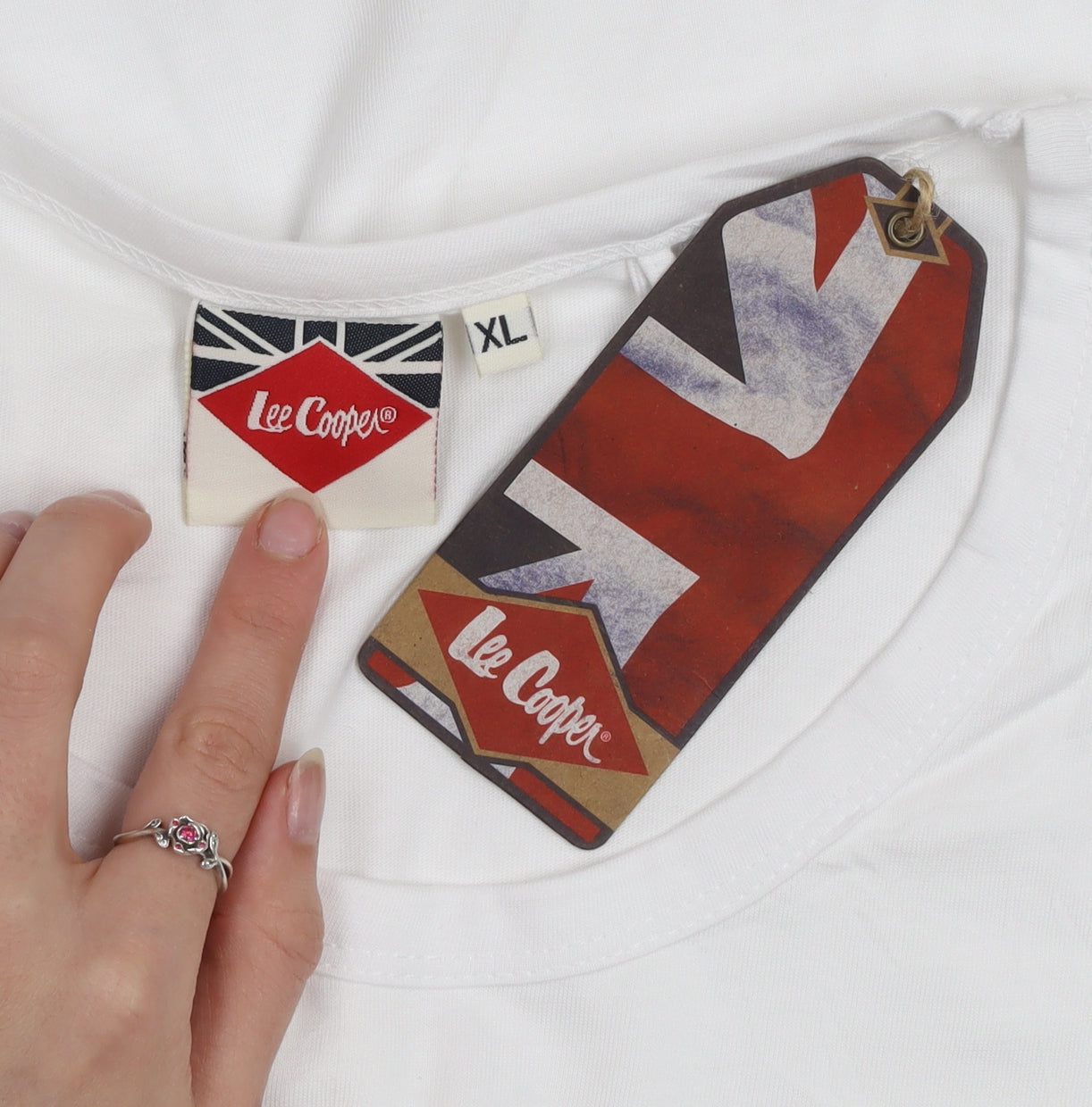 Lee Cooper Men's White XL Sleeveless Cotton Vest Top