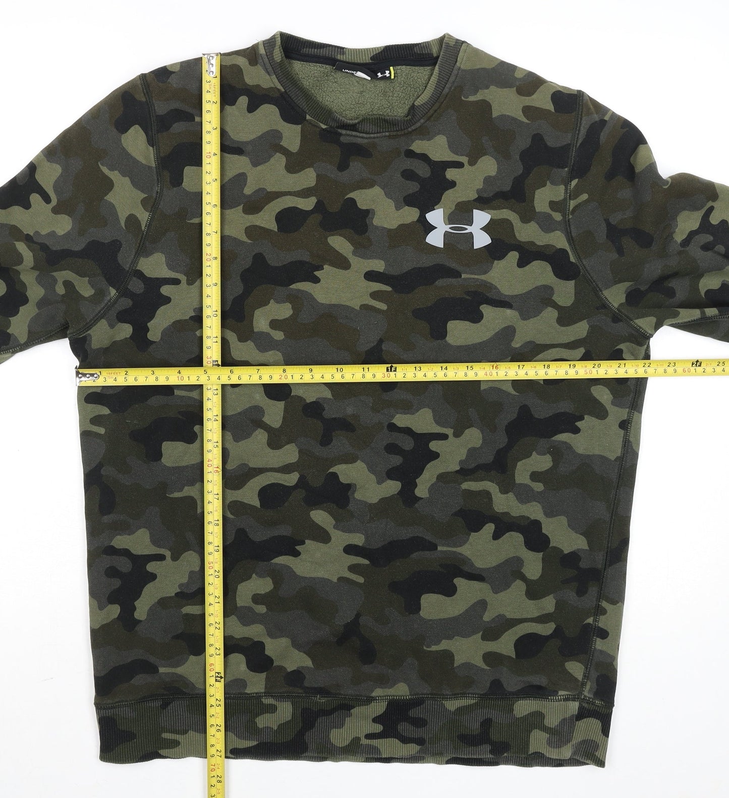 Under Armour Men's Green Camouflage Crew Neck Sweatshirt Size M