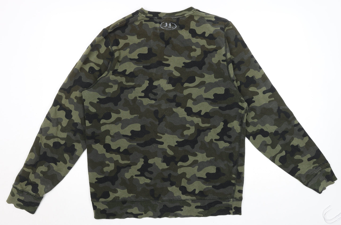 Under Armour Men's Green Camouflage Crew Neck Sweatshirt Size M