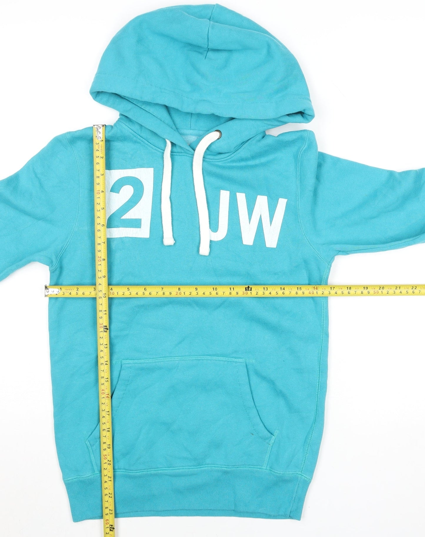 Jack Wills Womens Blue Pullover Hoodie UK 8 Cotton Blend Casual