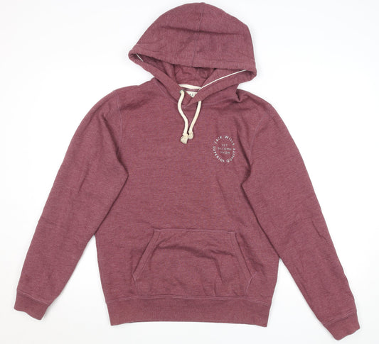 Jack Wills Men's Purple XS Pullover Hoodie Fleece Cotton Blend