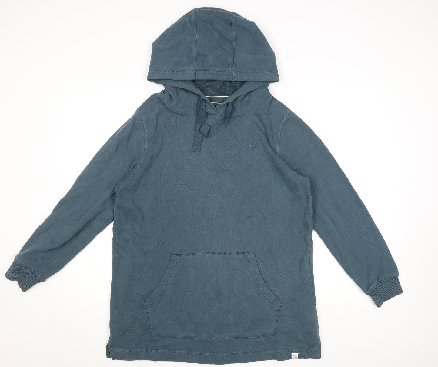 Fat Face Men's Blue Pullover Hoodie M Long Sleeve Cotton Blend