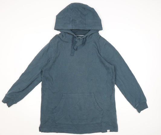 Fat Face Men's Blue Pullover Hoodie M Long Sleeve Cotton Blend