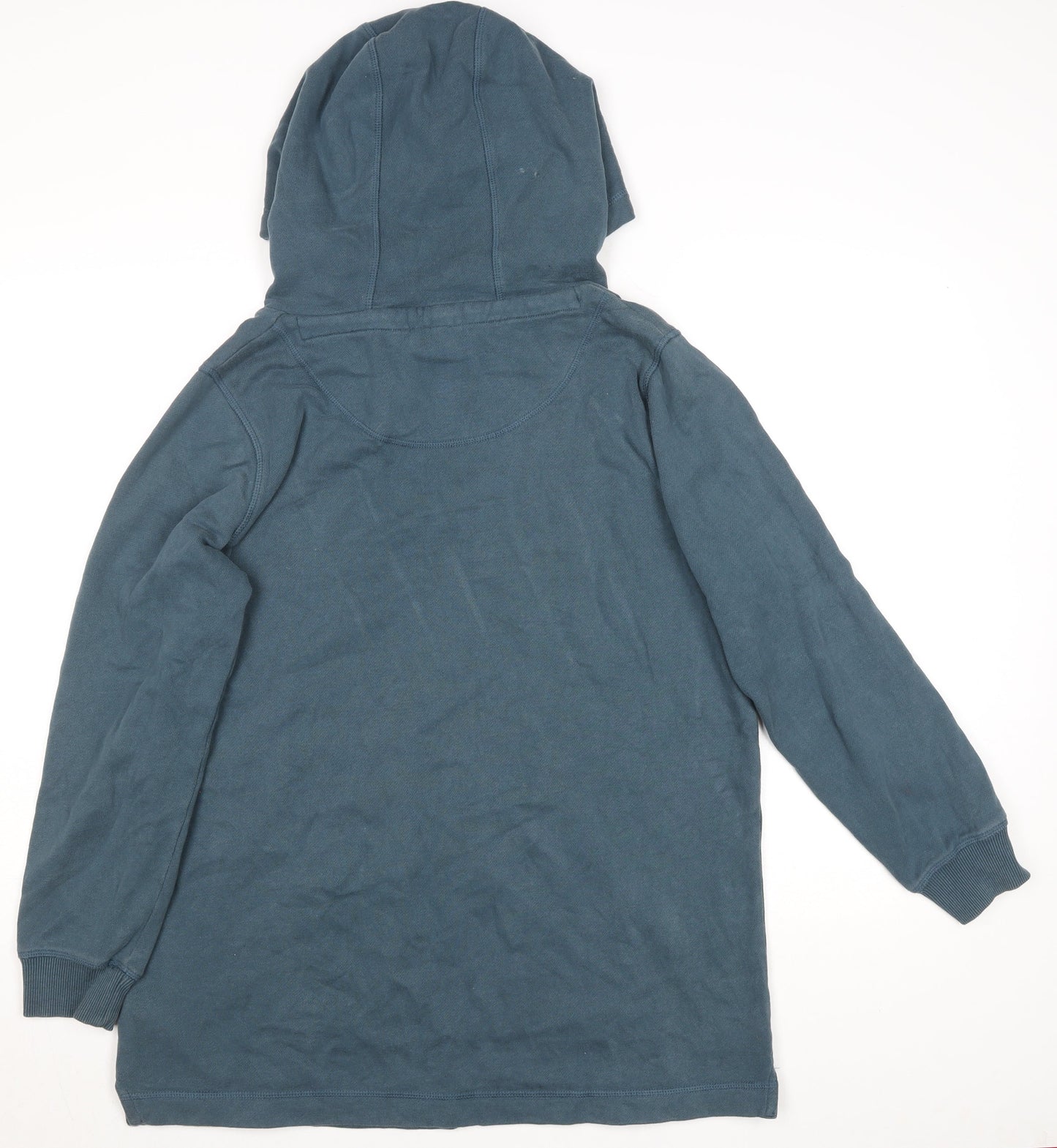 Fat Face Men's Blue Pullover Hoodie M Long Sleeve Cotton Blend