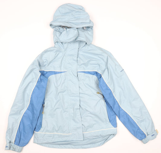 Trespass Men's Blue Waterproof Hooded Rain Jacket M