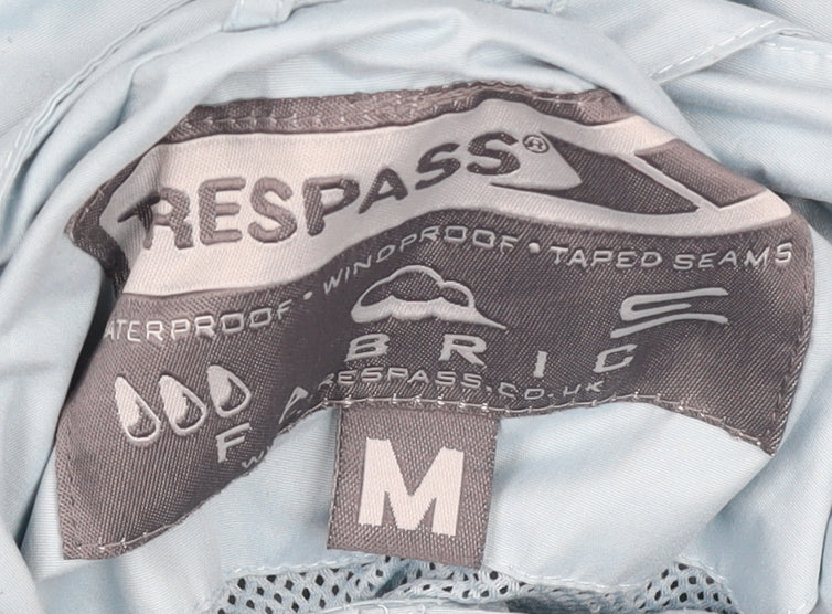 Trespass Men's Blue Waterproof Hooded Rain Jacket M