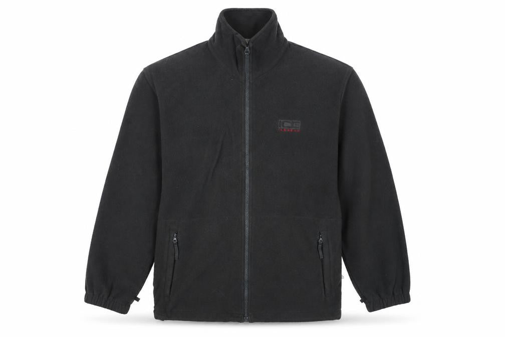 Icepeak Mens Black Fleece Jacket Size M Full Zip Outdoor Casual