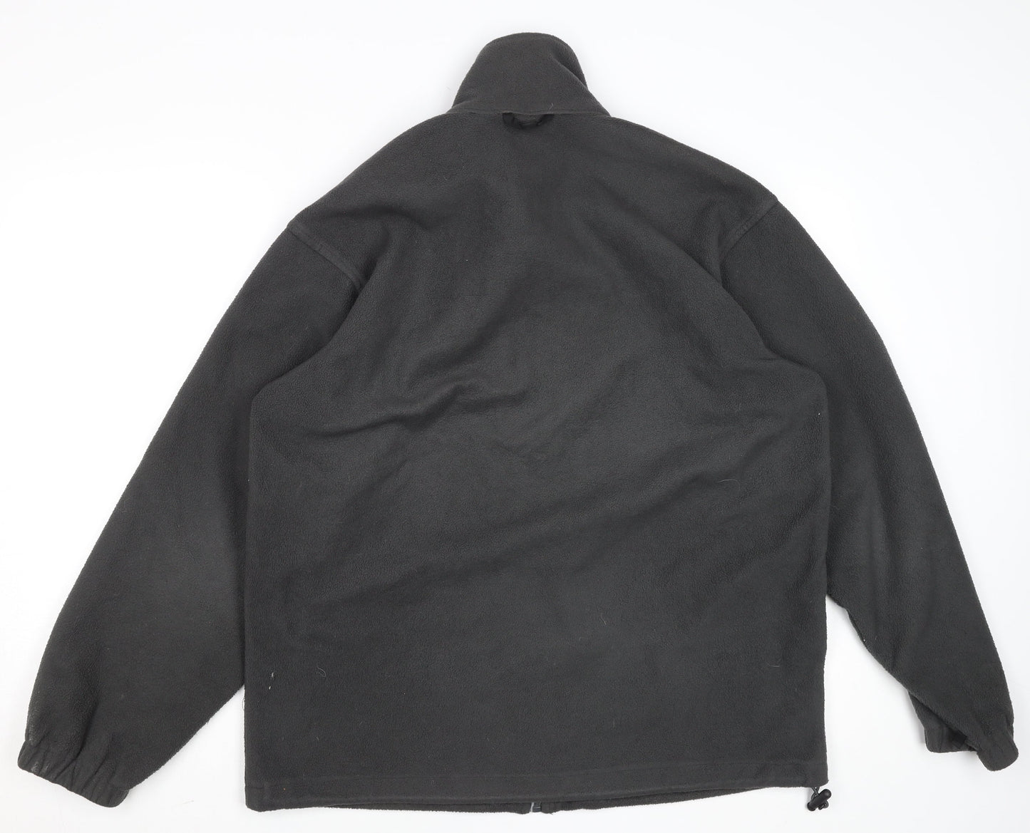 Icepeak Mens Black Fleece Jacket Size M Full Zip Outdoor Casual