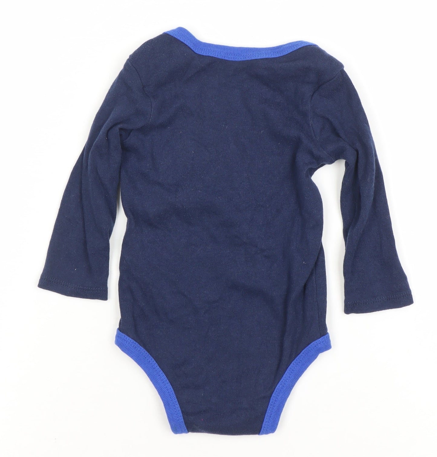 Nike Blue Long Sleeve Baby Bodysuit 0-6 Months Unisex Sports Babygrow