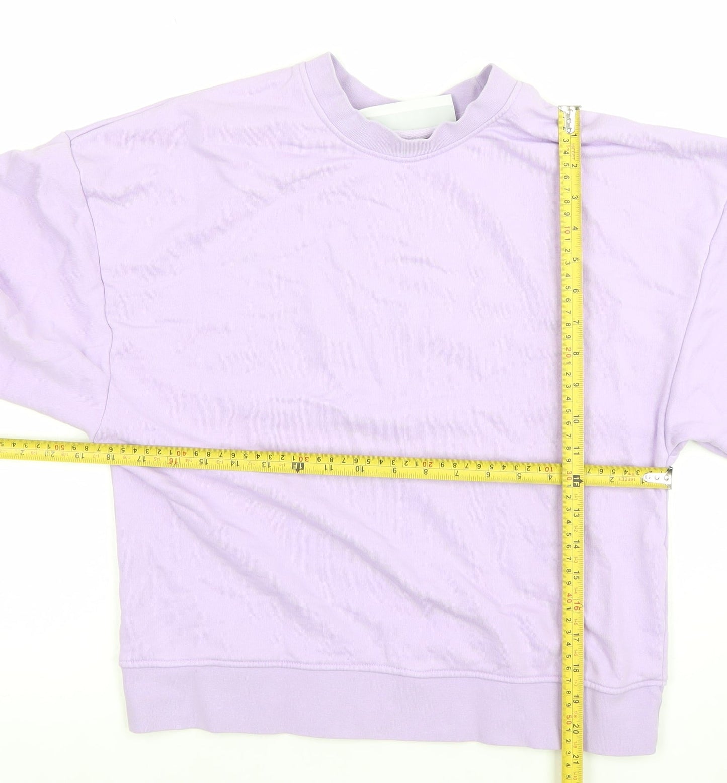 JXRX Womens Lilac Pullover Sweatshirt XS Cotton Casual
