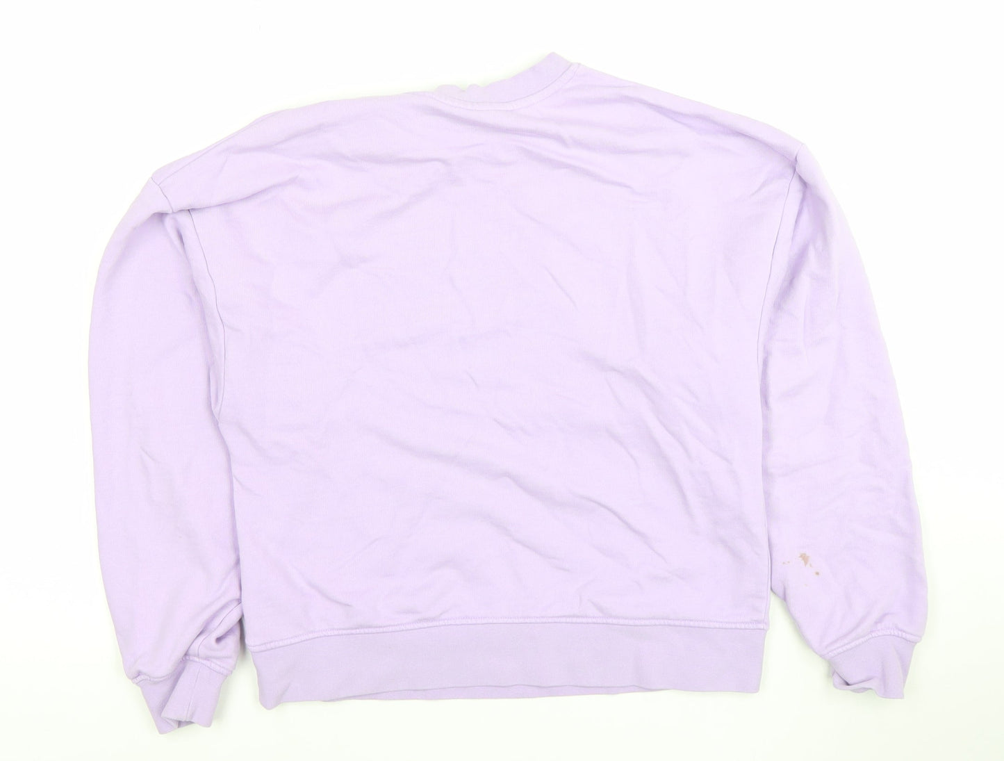 JXRX Womens Lilac Pullover Sweatshirt XS Cotton Casual
