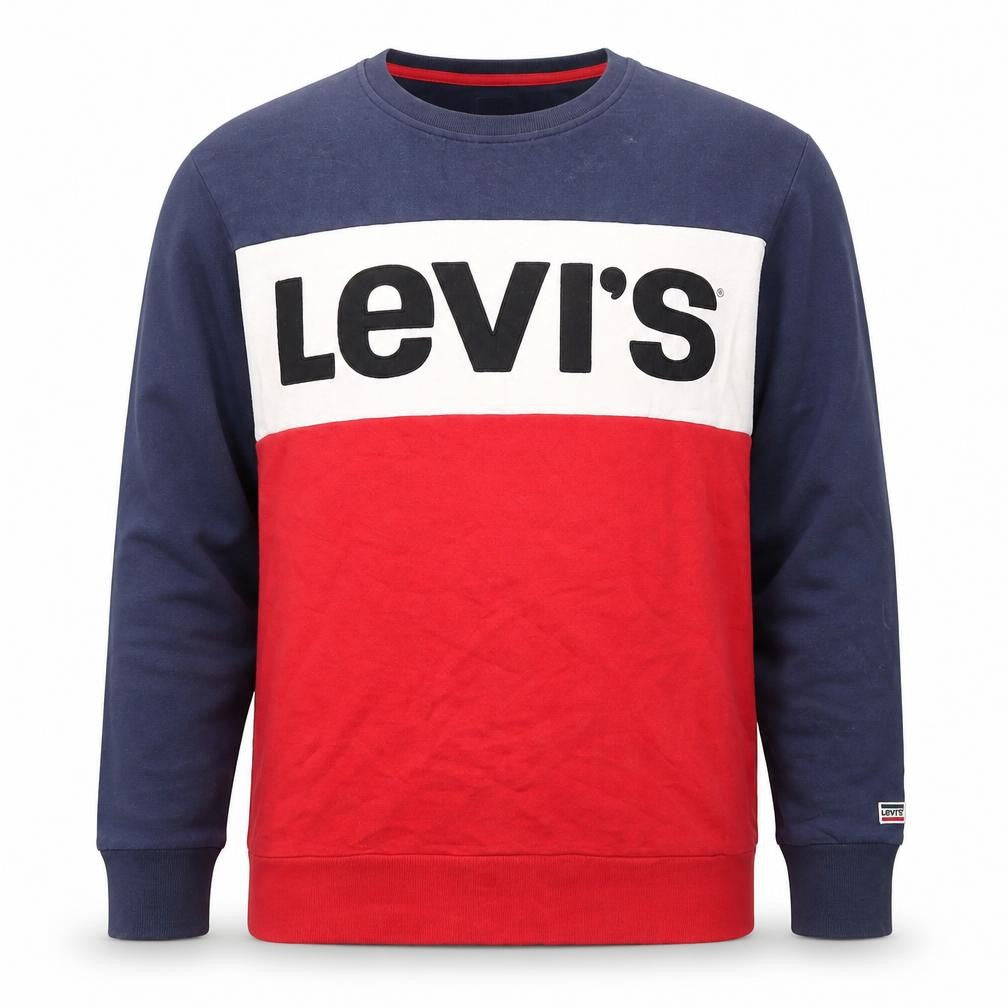 Mens UK L Regular Levi's Blue Pullover Sweatshirt