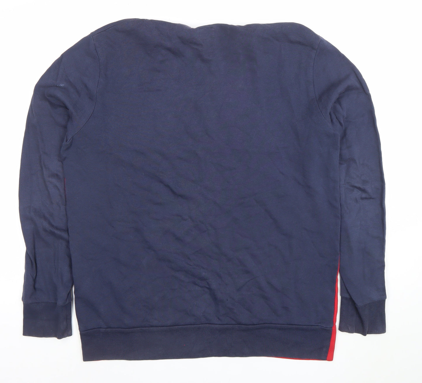 Levi's Mens Blue Red Logo Crew Neck Cotton Sweatshirt L Regular Fit