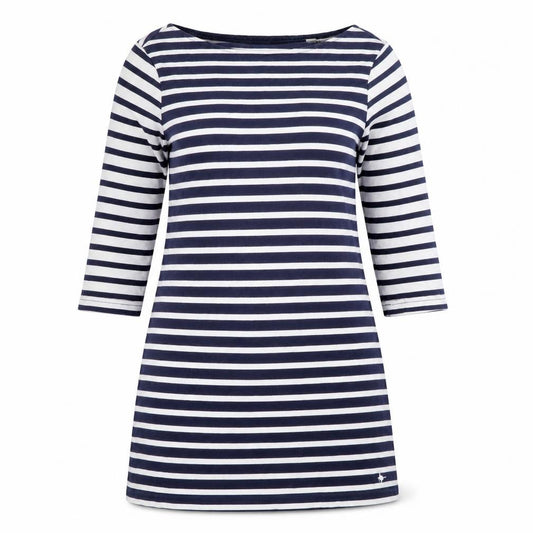 Jack Wills Women's Blue Striped T-Shirt Dress Size 12