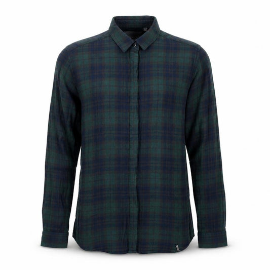 Superdry Men Green Blue Plaid Button-Up Shirt Size S Viscose