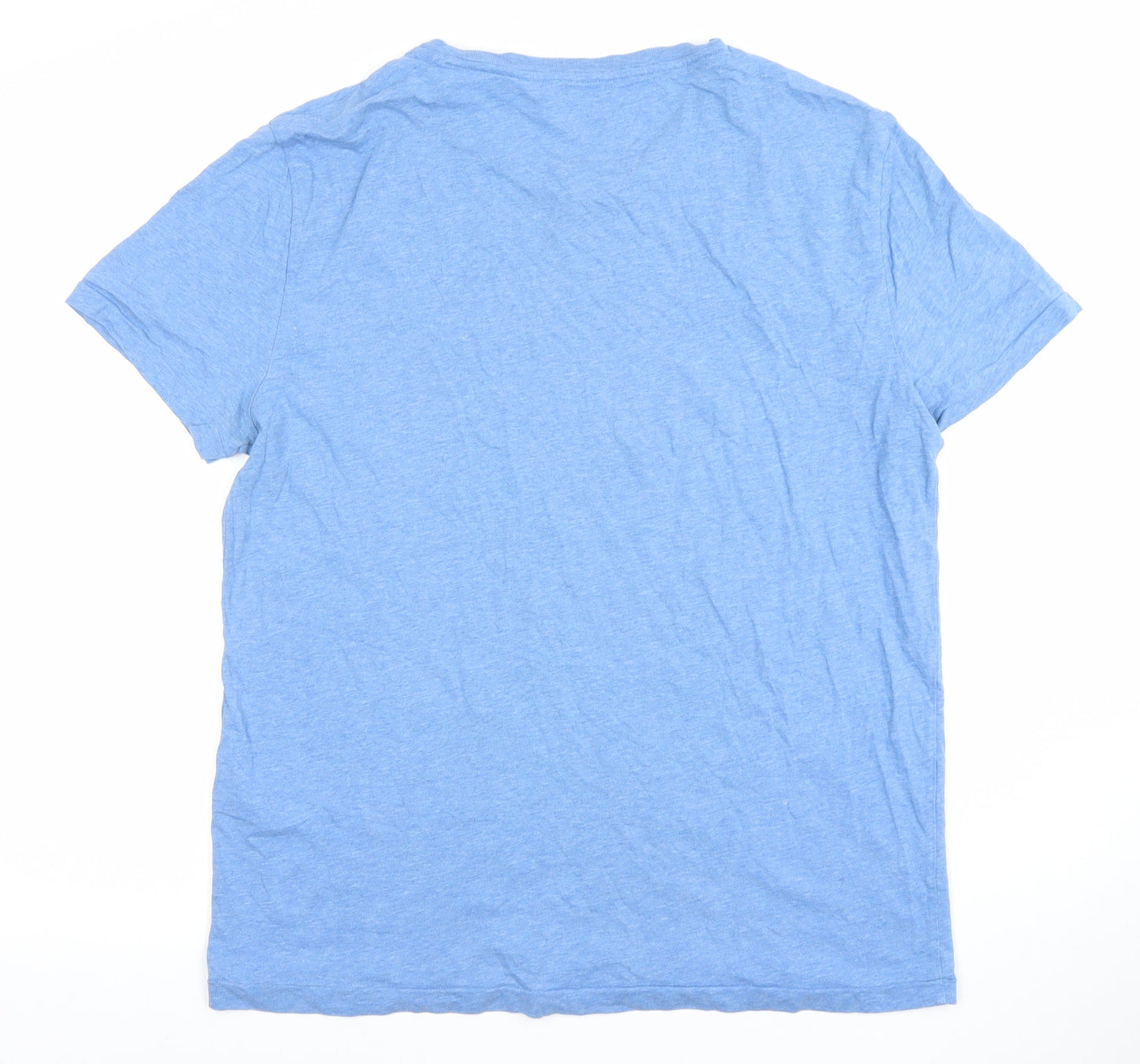 Ralph Lauren Men's Blue Slim Fit Cotton Crew Neck T-Shirt L