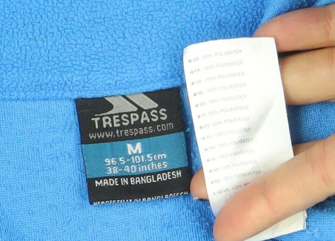 Trespass Men's Blue Fleece 1/2 Zip Pullover Sweatshirt Size M