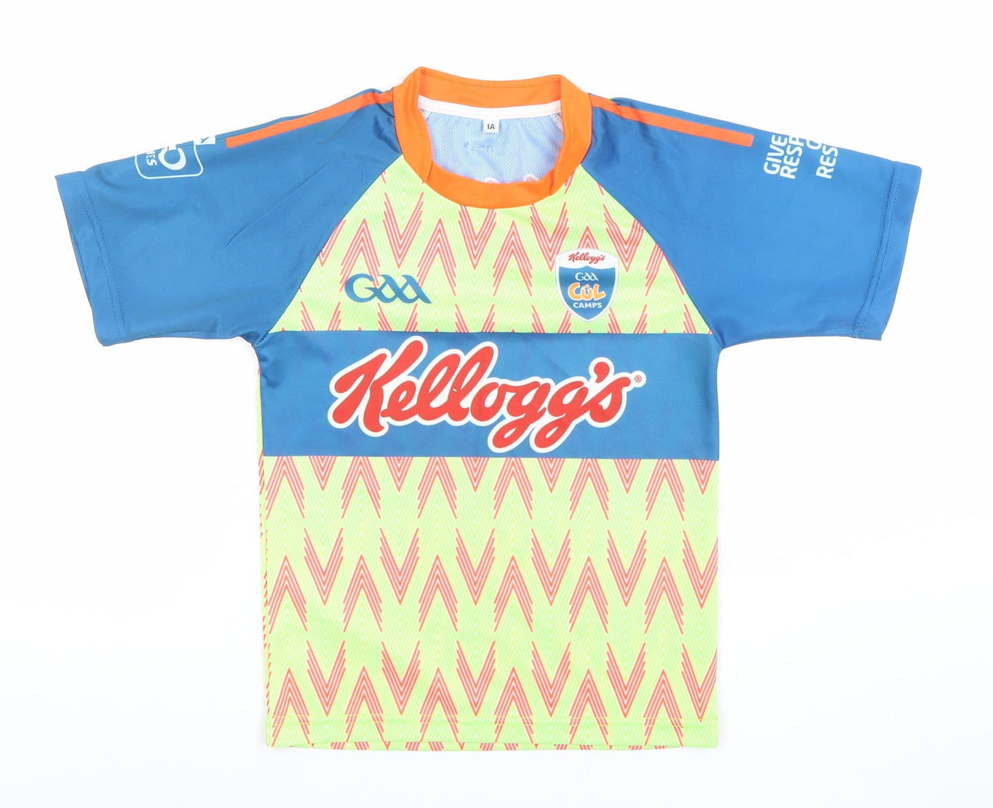 O'Neills Boys Multicoloured GAA Kellogg's Cúl Camps Jersey T-Shirt Size 14 Years