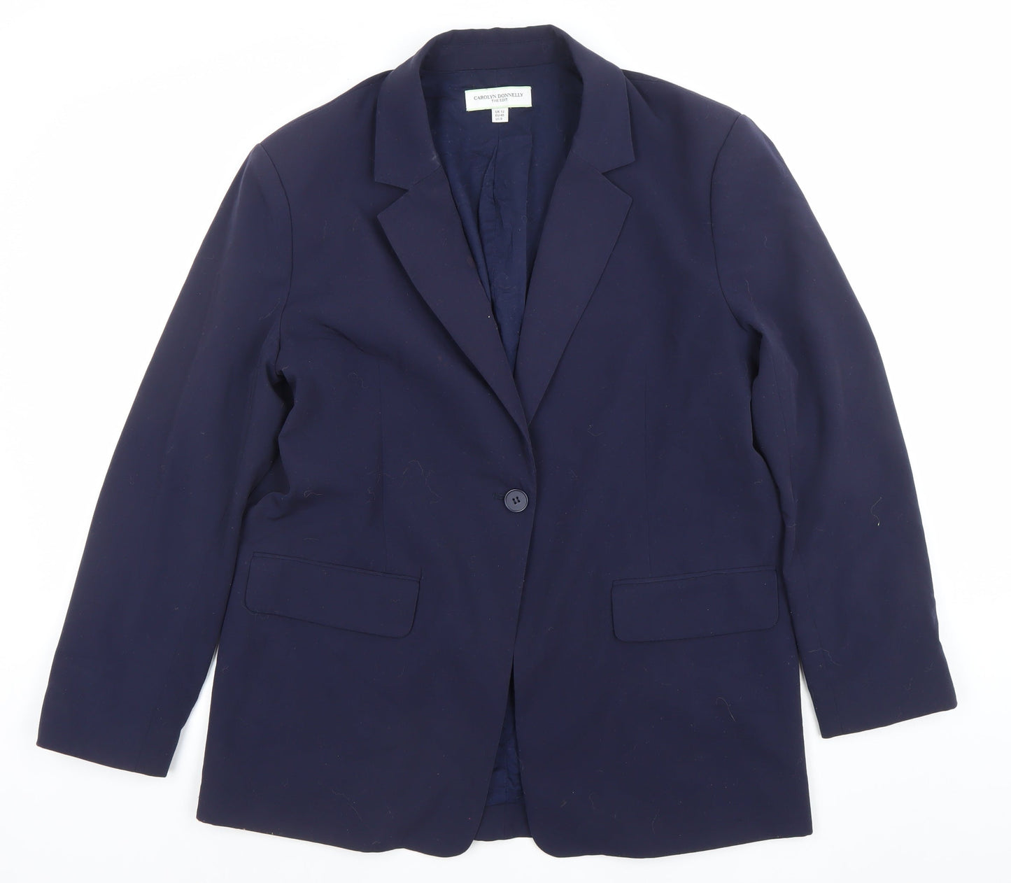 Carolyn Donnelly Women Blue UK 12 Single-Breasted Blazer