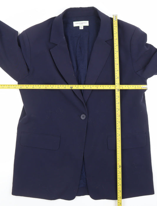 Carolyn Donnelly Women Blue UK 12 Single-Breasted Blazer