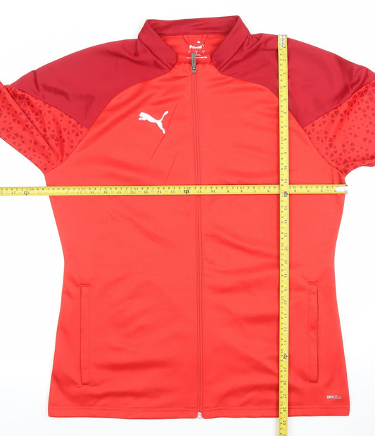Puma Mens Red Full Zip Sports Sweatshirt Size L