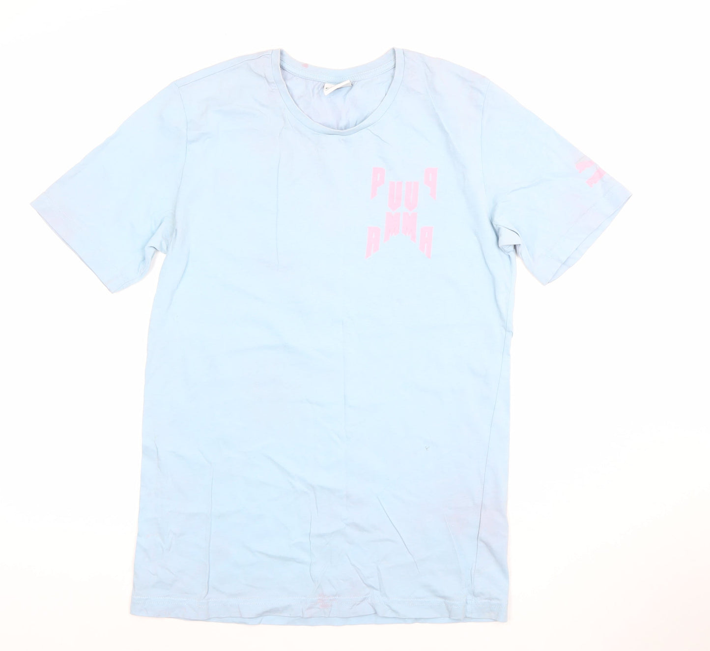 Mens UK Size XS PUMA Blue  Cotton T-Shirt
