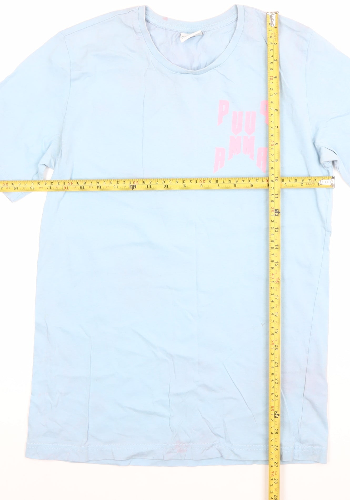Mens UK Size XS PUMA Blue  Cotton T-Shirt