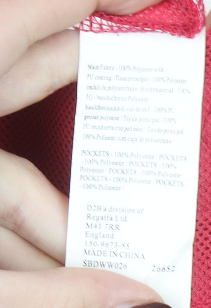 Dare 2b Women's Red Waterproof Hooded Rain Jacket Size 10