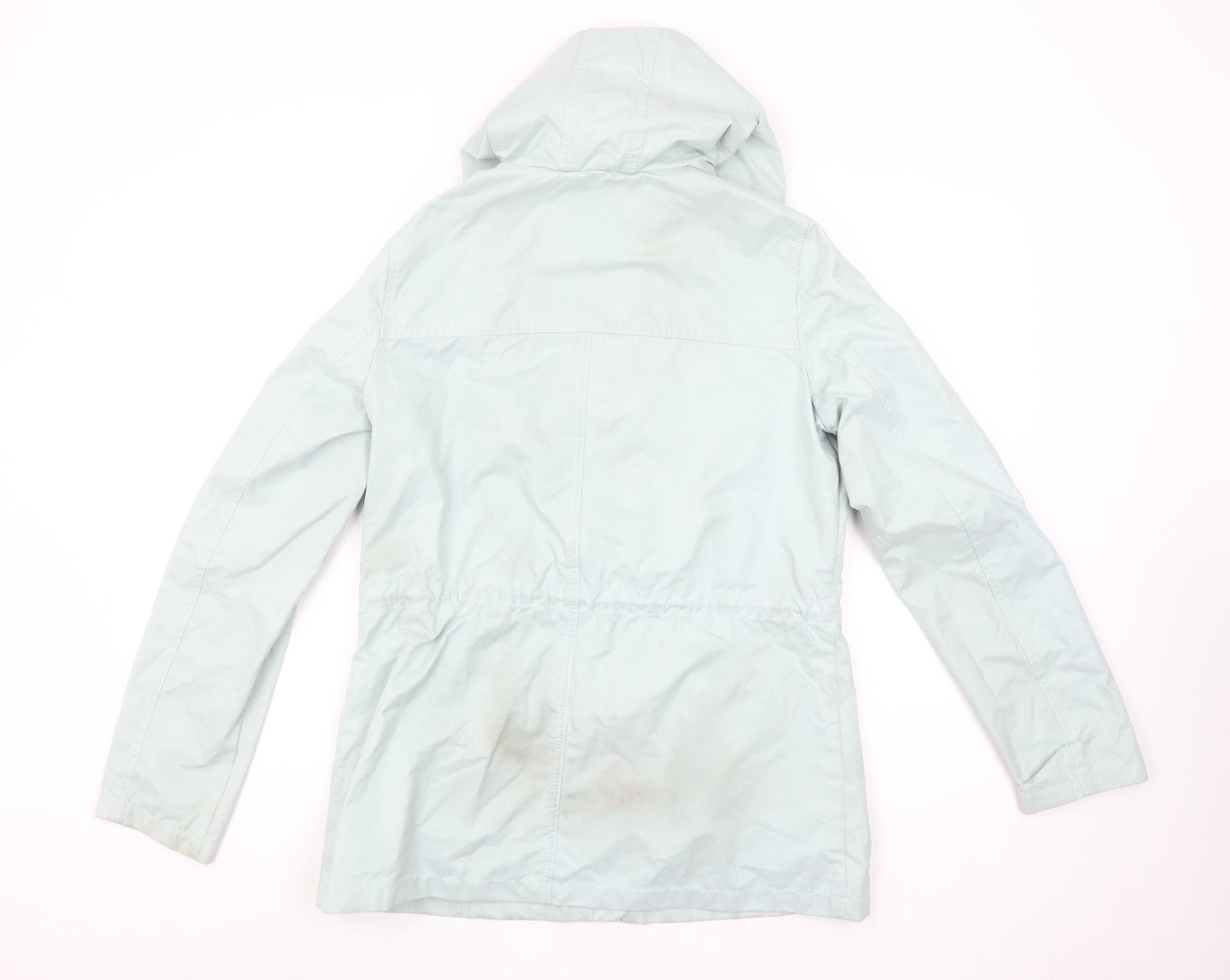 Fat Face Women's Blue Hooded Toggle Parka Jacket UK 10