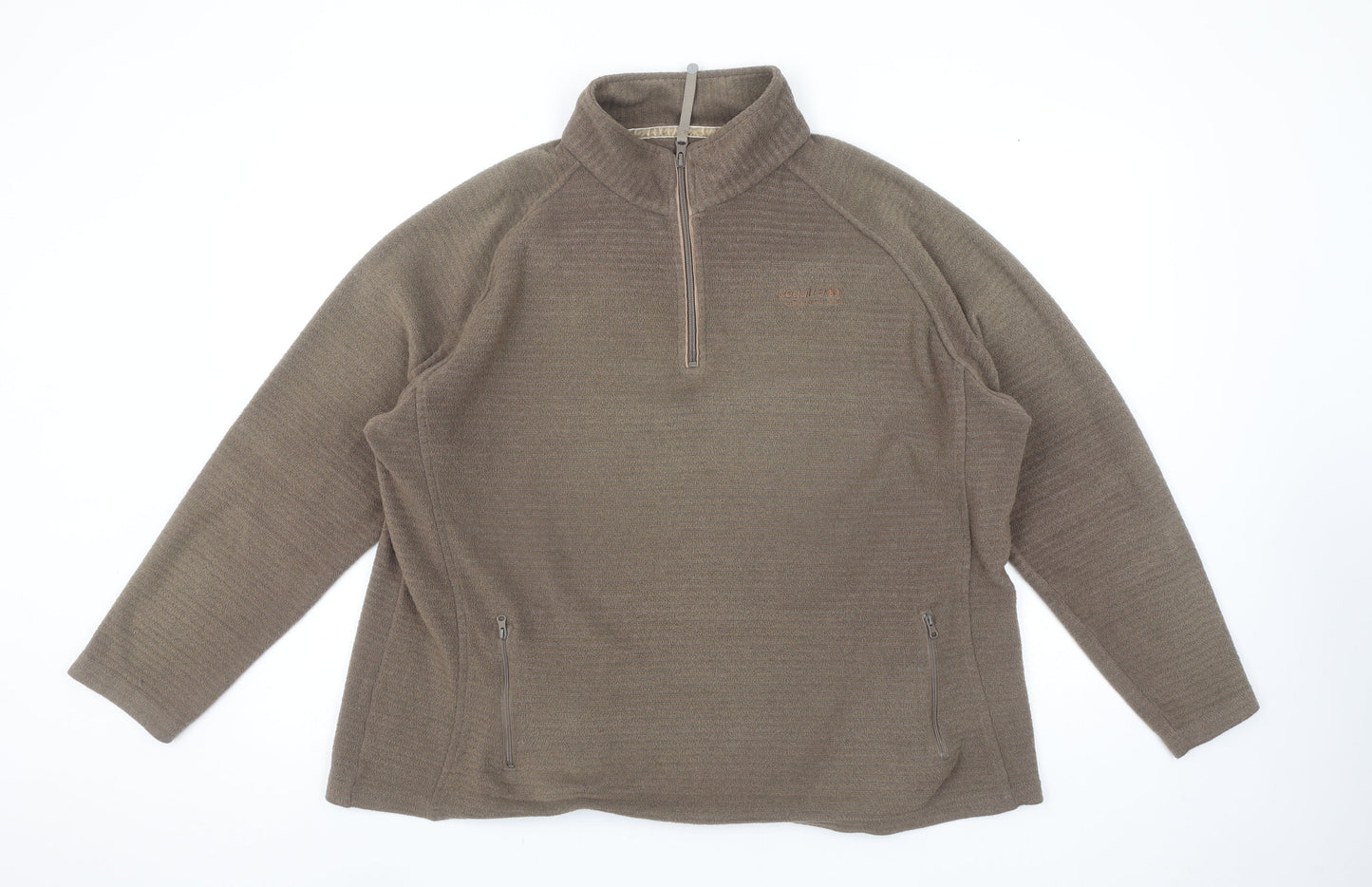 Regatta Women's Brown 1/2 Zip Fleece Pullover Size 20 Outdoor Sweatshirt