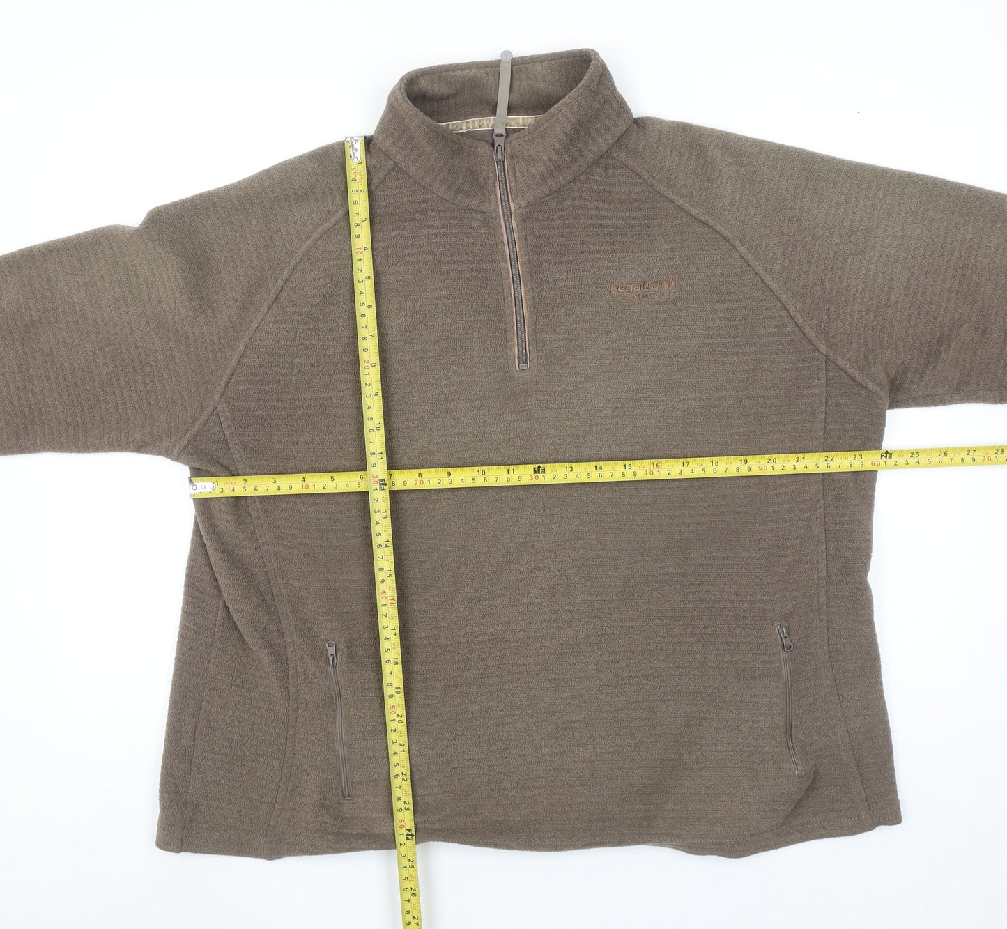Regatta Women's Brown 1/2 Zip Fleece Pullover Size 20 Outdoor Sweatshirt