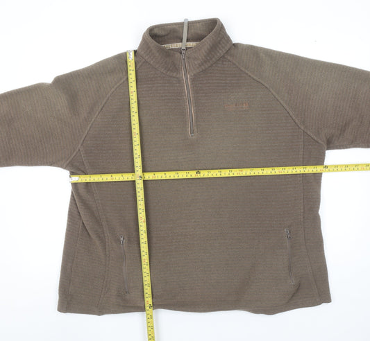 Regatta Women's Brown 1/2 Zip Fleece Pullover Size 20 Outdoor Sweatshirt