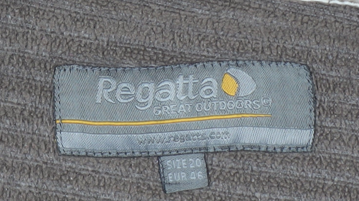 Regatta Women's Brown 1/2 Zip Fleece Pullover Size 20 Outdoor Sweatshirt