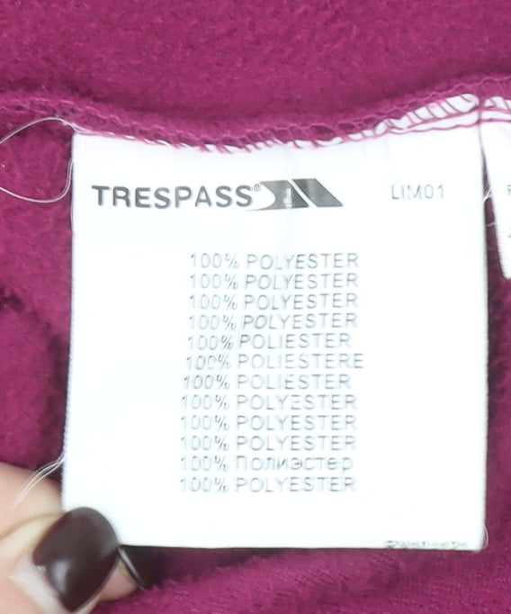 Trespass Womens Purple Fleece Full Zip Jacket XL