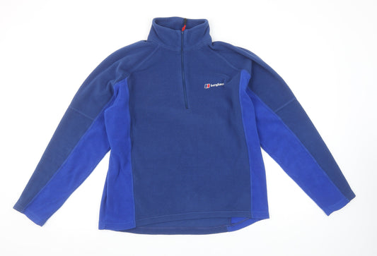 Berghaus Men's Blue Fleece Half Zip Pullover Sweatshirt M