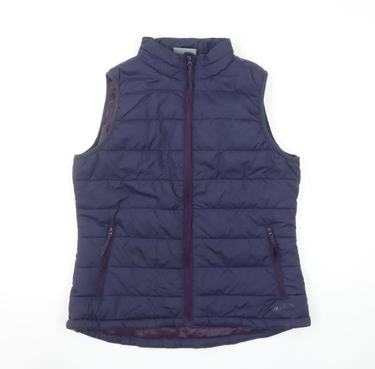 Peter Storm Women Purple Size 10 Puffer Waistcoat Gilet Bodywarmer