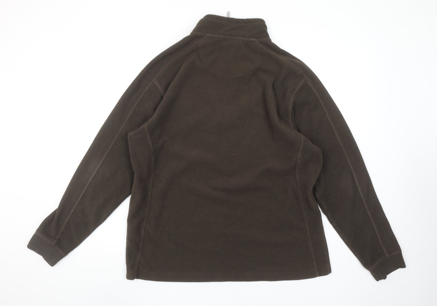 Regatta Mens Brown XL Fleece Pullover Sweatshirt Outdoor Zip Neck