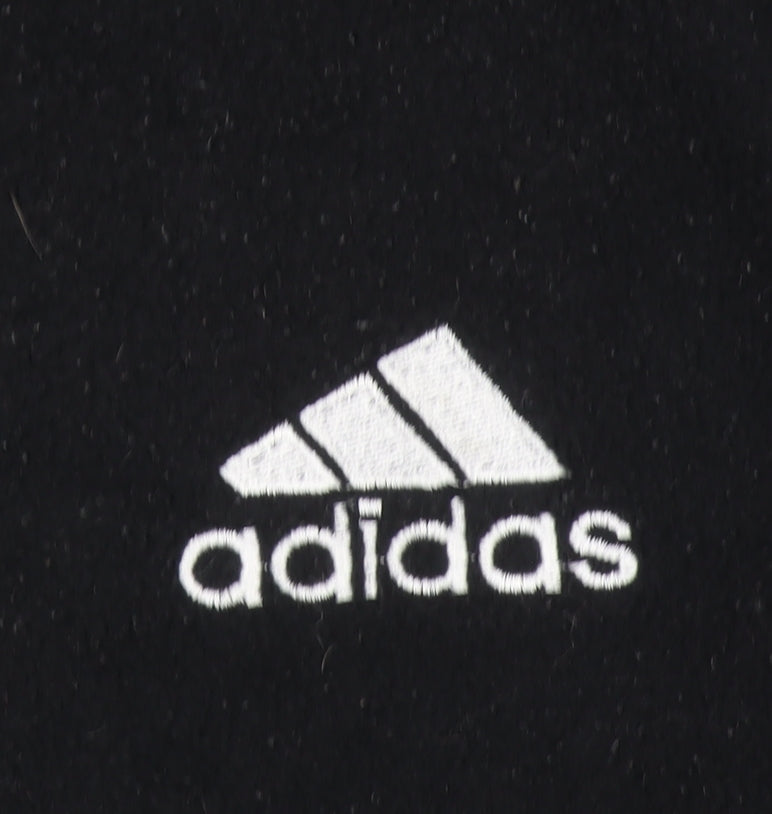 Adidas Men’s Black XL Fleece Henley Sweatshirt Pullover