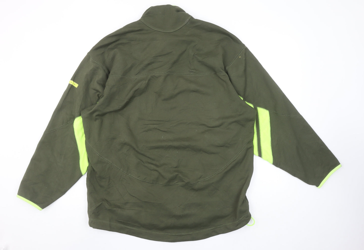 Adidas Men’s Green 1/4 Zip Pullover Fleece Sweatshirt L