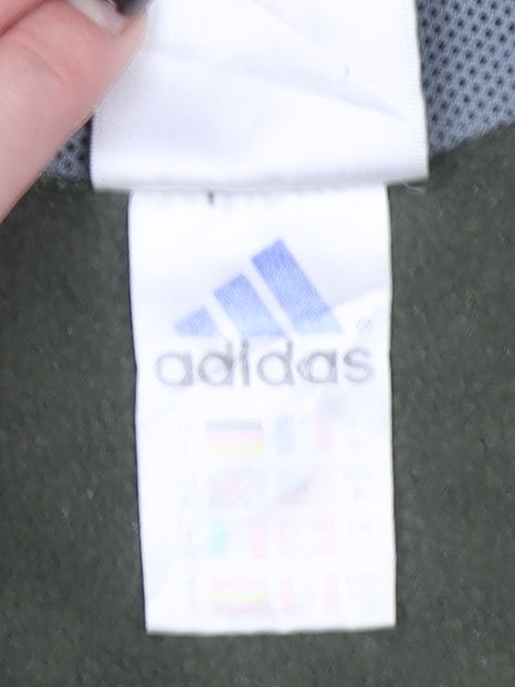 Adidas Men’s Green 1/4 Zip Pullover Fleece Sweatshirt L