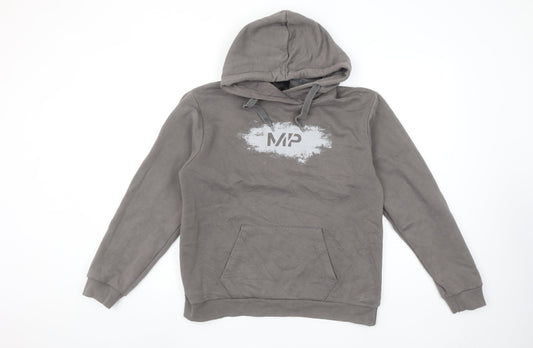 MP Women’s Grey Hoodie Medium Pullover Cotton Blend Casual