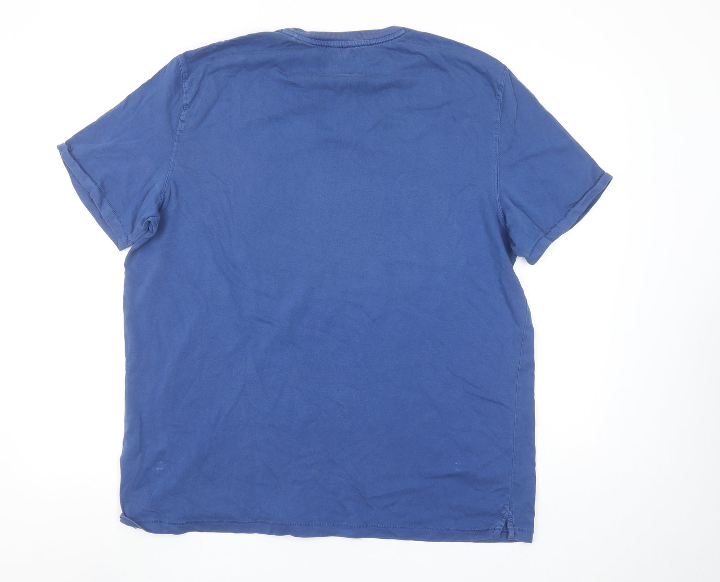 FatFace Women Blue XL Cotton Crew Neck Short Sleeve T-Shirt