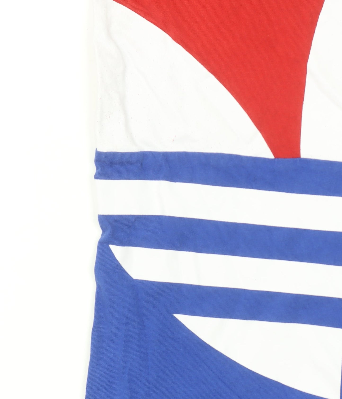 Adidas Boys Red Blue Trefoil Logo Short Sleeve T-Shirt 12-13 Years