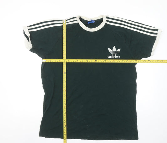 Adidas Men's Green XL Retro Trefoil Sports T-Shirt