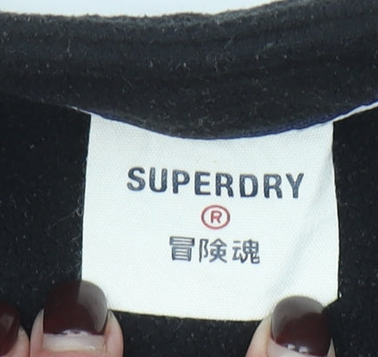 Superdry Women's Grey 1/4 Zip Pullover Sweatshirt UK 12