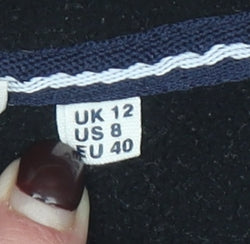 Superdry Women's Grey 1/4 Zip Pullover Sweatshirt UK 12