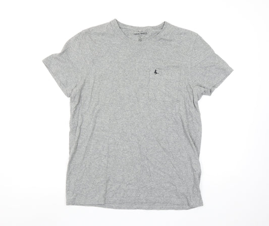 Jack Wills Men’s Grey Slim Fit Cotton Crew Neck T-Shirt M